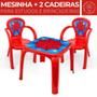 Imagem de Kit Mesa Mesinha Grande Com 2 Cadeiras Brinquedo Infantil Escolar Educativo