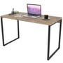 Imagem de Kit Mesa Para Escritório com Estante Office Estilo Industrial Form C01 120 cm Carvalho - Lyam Decor