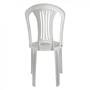 Imagem de Kit Mesa Plastica Desmontavel 90cm + 4 Cadeiras em Plastico Branca  Mor 