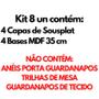 Imagem de Kit Mesa Posta 04 Bases MDF 35CM + 04 Capas de Sousplat Em Tecido Floral Rosa Tricoline 100% Algodão