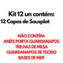 Imagem de Kit Mesa Posta 12 Capas de Sousplat Em Tecido Floral Rosa Tricoline 100% Algodão