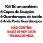 Imagem de Kit Mesa Posta Jogo 06 Capa Sousplat 06 Guardanapos 06 Anéis