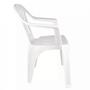 Imagem de Kit Mesa Quadrada Bela Vista + 4 Cadeiras em Plastico Branca  Mor e Lazer 