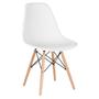 Imagem de KIT - Mesa redonda Eames 100 cm branco + 6 cadeiras Eiffel DSW