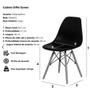 Imagem de Kit - Mesa Redonda Eames 120 Cm Branco + 6 Cadeiras Eiffel Dsw Preto