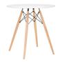 Imagem de KIT - Mesa redonda Eames 70 cm branco + 2 cadeiras Eiffel DSW