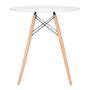 Imagem de KIT - Mesa redonda Eames 70 cm branco + 2 cadeiras Eiffel DSW