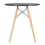 Imagem de KIT - Mesa redonda Eames 70 cm preto + 2 cadeiras Eiffel DSW