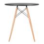 Imagem de KIT - Mesa redonda Eames 70 cm preto + 4 cadeiras Eiffel DSW