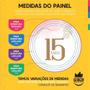 Imagem de Kit Meus 15 Anos Painel Redondo Trio Capas Retangular Tecido