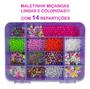 Imagem de Kit Miçanga Maleta Infantil Montar Pulseiras Coloridas