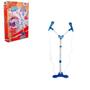 Imagem de Kit microfone karaoke infantil duplo com pedestal som e luz  conecta no celular hero squad menino