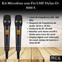 Imagem de Kit Microfone sem Fio UHF Dylan D-8000 S