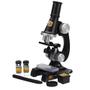 Imagem de Kit microscopio de mesa laboratorio com acessorios e cabeca monocular led light infantil ate 450x