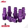 Imagem de Kit Milton S-314VKIT Hi-Flo V estilo 1/4 roxo 14 peças