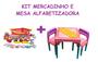 Imagem de Kit Minhas Comprinhas Crec Crec Com Mesinha Cor Rosa Meninas