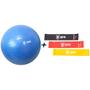 Imagem de Kit Mini Band Bola Pilates 55 cm media suiça Treino Odin Fit