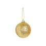 Imagem de Kit Mini Bola De Natal 4Cm Dourado/Ouro Glitter 12Und Cromus