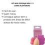 Imagem de Kit Mini Esponja Meilys Cores Aleatórias Ref. Mac-321
