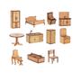 Imagem de Kit Mini Mini Casinha Light com Sacada Coberta Woodplan - W4030