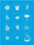 Imagem de Kit Mini Stencil Suculentas com 14 Peças 4,5cm Stmi-005 Litoarte 