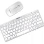 Imagem de Kit Mini Teclado E Mouse Bluetooth Sem Fio Slim P/ Tablet Notebook