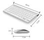 Imagem de Kit Mini Teclado E Mouse Sem Fio Wireless Bluetooth Compacto KA-685