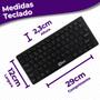 Imagem de Kit Mini Teclado E Mouse Sem Fio Wireless Slim Flat K6