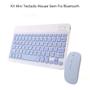 Imagem de Kit Mini Teclado Mouse Sem Fio Bluetooth Notebook Pc Tablet