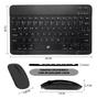 Imagem de Kit Mini Teclado Mouse Sem Fio Bluetooth Notebook Pc Tablet