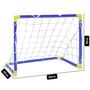 Imagem de Kit Mini Trave de Futebol Infantil Golzinho Gol com Bola e Bomba Brinquedo Jogo Chute a Gol