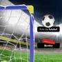 Imagem de Kit Mini Trave de Futebol Infantil Golzinho Gol com Bola e Bomba Brinquedo Jogo Chute a Gol