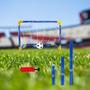 Imagem de Kit Mini Trave De Futebol Infantil Mini Gol de Plástico com Bola + Bomba de Encher