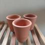 Imagem de Kit Mini Vasos de Barro (3 unidades) Suculentas, Cactos e Flores