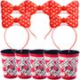 Imagem de Kit Minnie Festa Infantil Copos e Tiaras com Led 10 UN