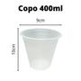 Imagem de Kit Ml Copo 400Ml Transparente Ps Descartável 10 Pct C/50