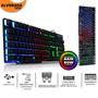 Imagem de Kit Mobilador Gamer Led RGB Teclado e Mouse + Pad Speed Estampado