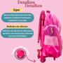 Imagem de Kit Mochila 3D Escola Infantil Rodinhas Lancheira Estojo Volta As Aulas