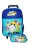 Imagem de Kit Mochila Baby Shark Rodinhas Infantil Escolar Estojo Gran