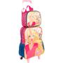 Imagem de Kit mochila Barbie infantil rodinhas com lancheira e estojo Sestini