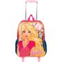 Imagem de Kit mochila Barbie infantil rodinhas com lancheira e estojo Sestini