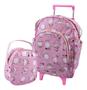 Imagem de Kit Mochila Bolsa De Carrinho Infantil Bichinho G + Lancheira de Bebê Escolar - Beca Baby