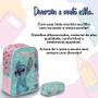 Imagem de Kit Mochila Bolsa Escolar Menina Stitch Estojo Grande