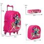 Imagem de Kit Mochila Bolsa Escolar Minnie Carrinho Lancheira Passeio