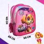 Imagem de Kit Mochila Canina Rosa Escolar Infantil Menina Menino 3d