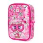 Imagem de Kit Mochila Carrinho Coruja Reforçada Infantil Reforçada
