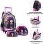 Imagem de Kit Mochila Carrinho Escolar Freaky Infantil Meninas Grande