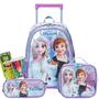 Imagem de Kit mochila carrinho frozen olaf disney escolar lançamento