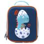 Imagem de Kit mochila carrinho infantil 14", lancheira térmica e estojo escolar Dino Baby Yins