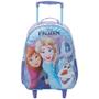 Imagem de Kit mochila carrinho infantil 16", lancheira térmica e estojo escolar Frozen X1 Disney